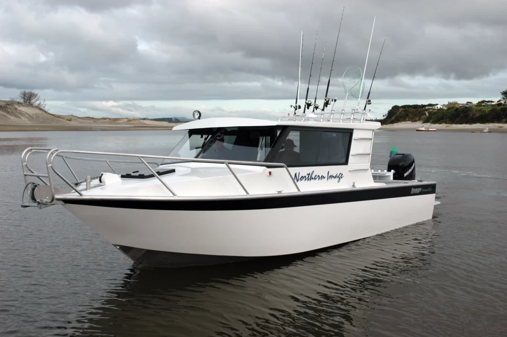 Image Boats NZ Northern Image Fishmaster Boat anchored