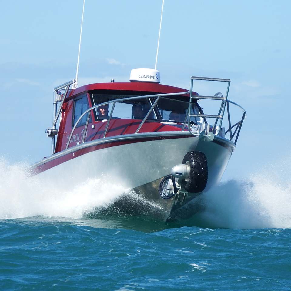 Image Boats NZ Amphibious boat in ocean